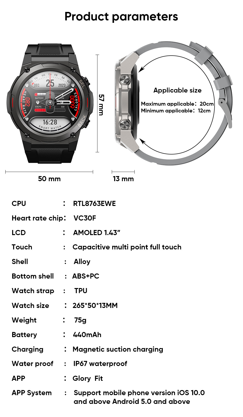 Myotem T21 Smart Watch