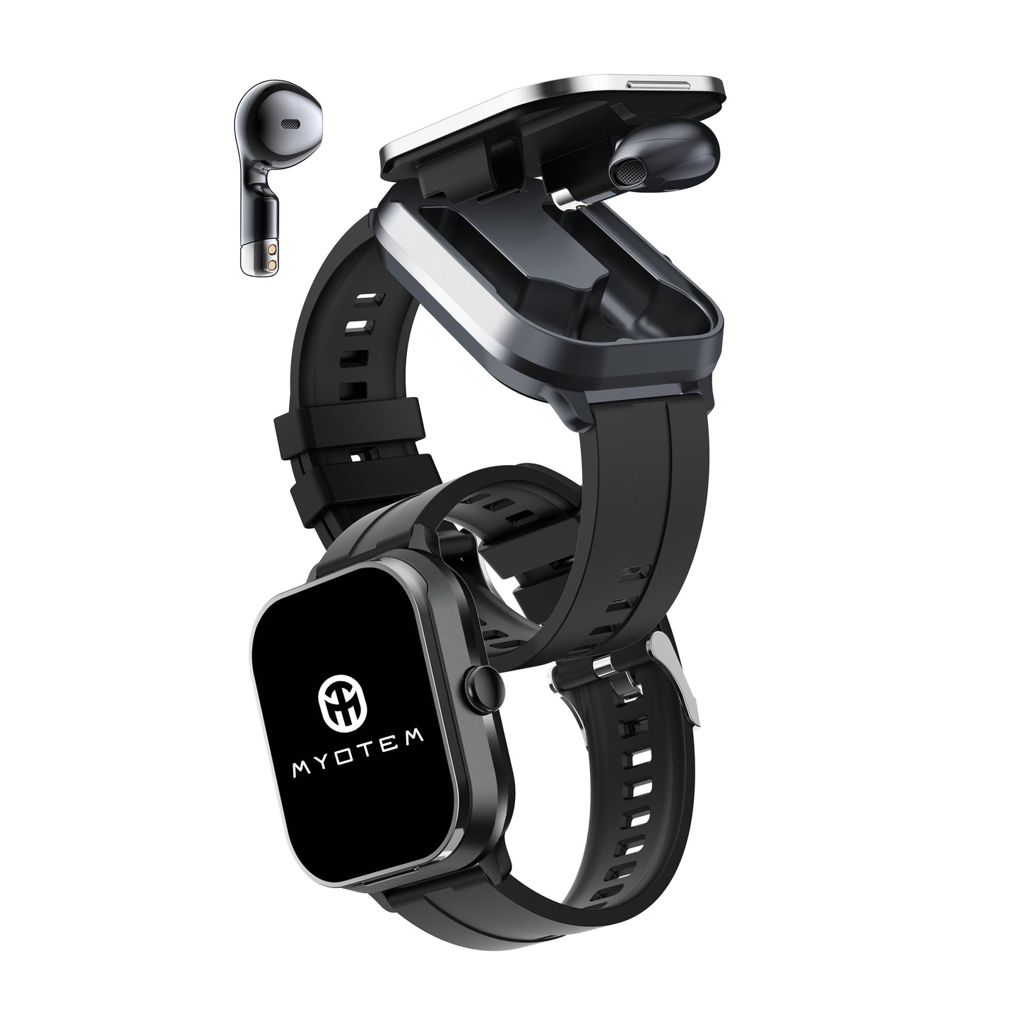 MYOTEM D8 Pro Smartwatch & Bluetooth Earbuds Combo