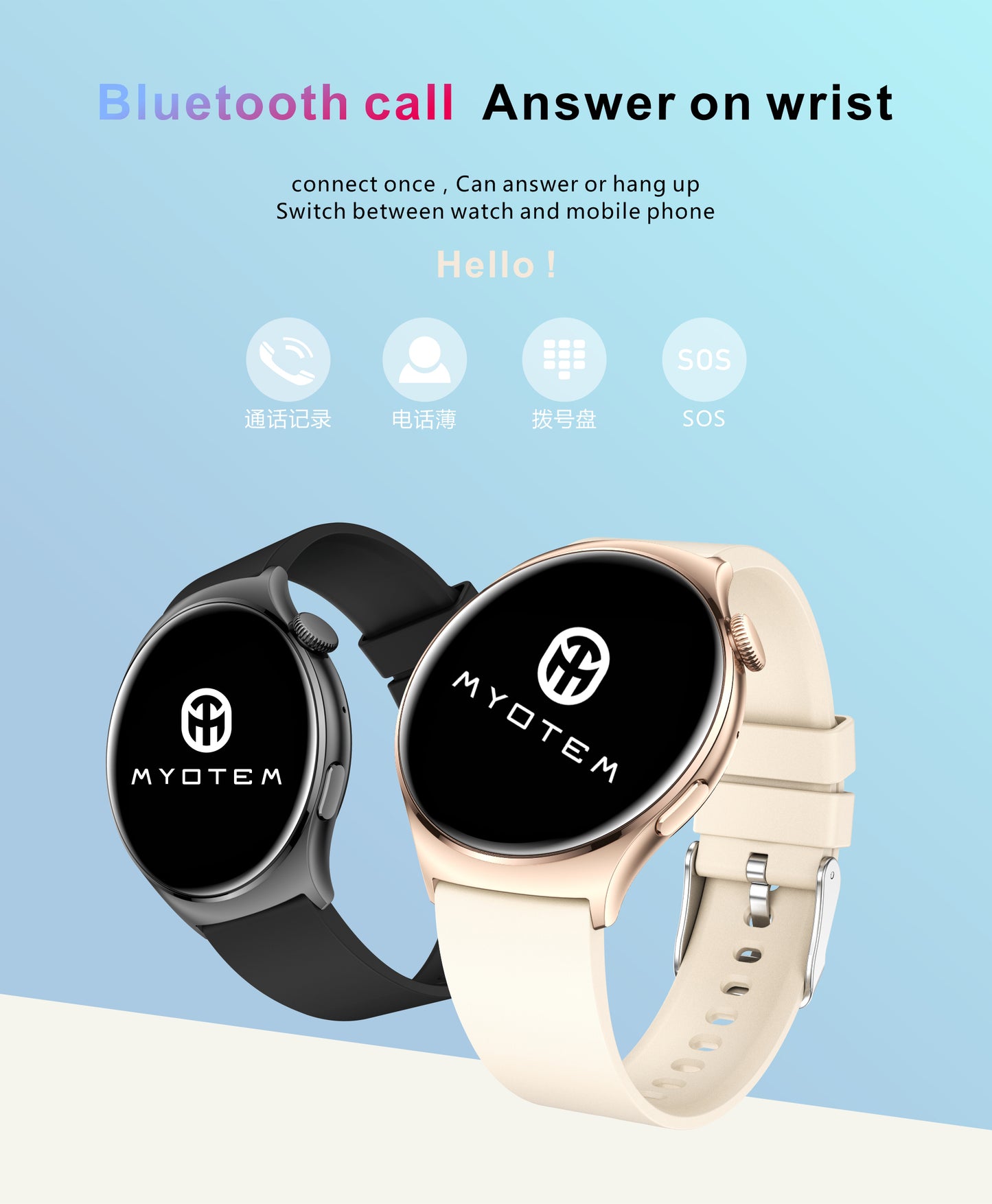MYOTEM QX10 Smartwatch for Ladies
