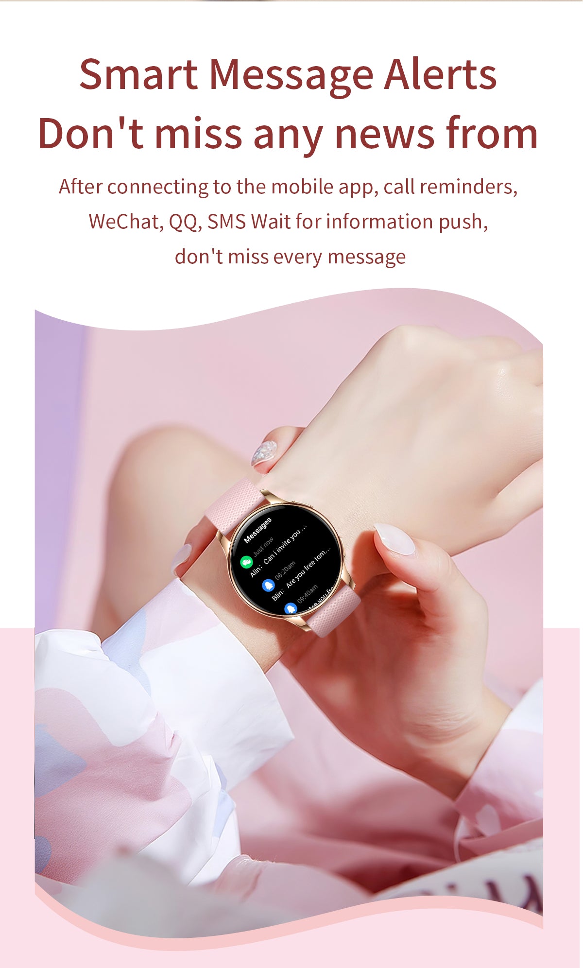 MYOTEM Y11 Women AMOLED Health Fashion Smartwatch