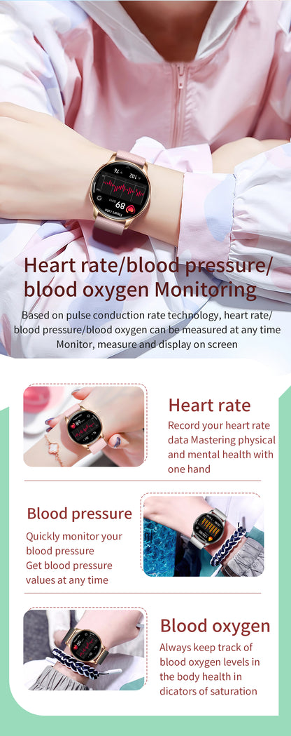 MYOTEM Y11 Women AMOLED Health Fashion Smartwatch