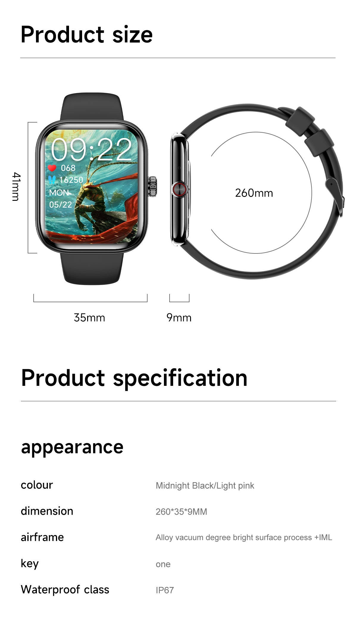 Myotem G46 Smart Watch